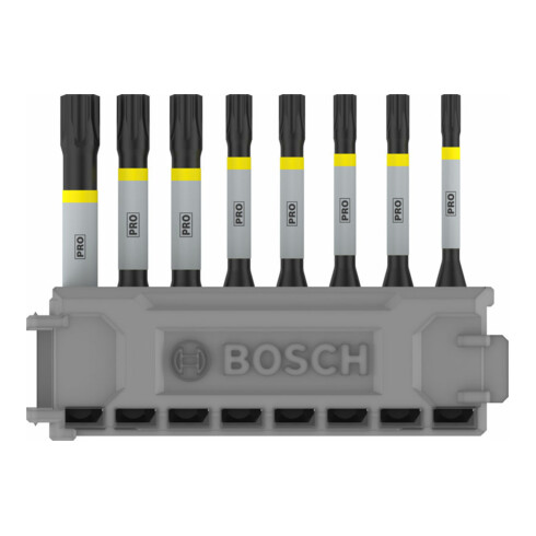 Jeu d'embouts de tournevis Bosch Impact Control 8 pièces 1 x T15 T40 2x T20 T25 T25 T30 50 mm