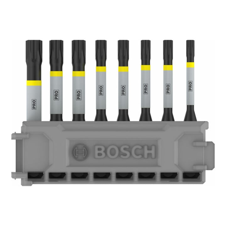 Jeu d'embouts de tournevis Bosch Impact Control 8 pièces 1 x T15 T40 2x T20 T25 T25 T30 50 mm