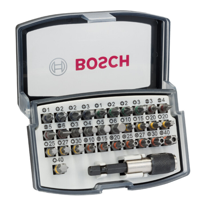 Jeu d'embouts de tournevis Bosch PRO, 32 pièces