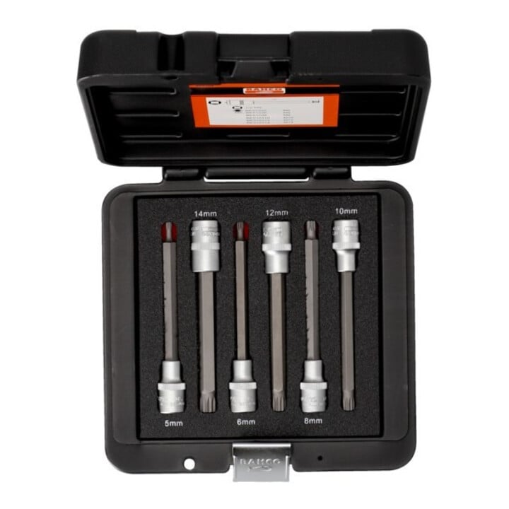 Jeu d'embouts de tournevis E/D/E Grt. 1/2" XZN 140 mm, 6 pièces