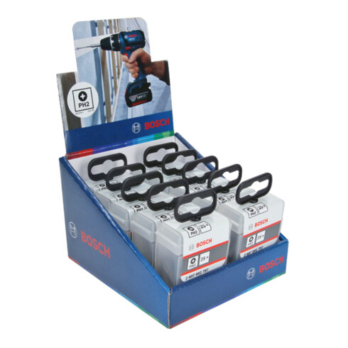 Jeu d'embouts de vissage Bosch, Extra Hard PH2, 25 pièces, 25 mm