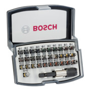 Jeu d'embouts de vissage extra-rigides Professional Bosch, 32 pièces