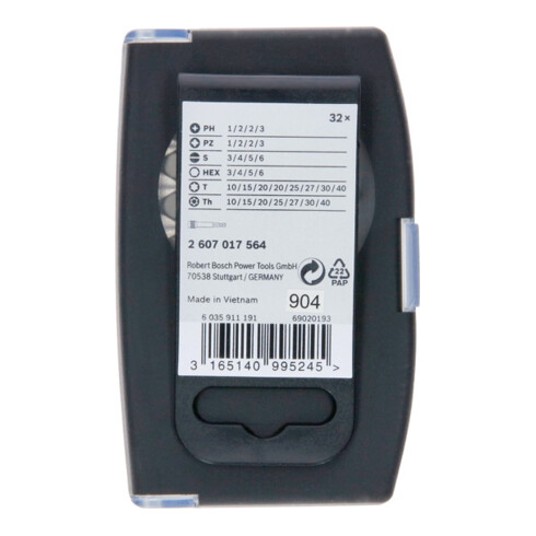 Jeu d'embouts de vissage extra-rigides Professional Bosch, 32 pièces