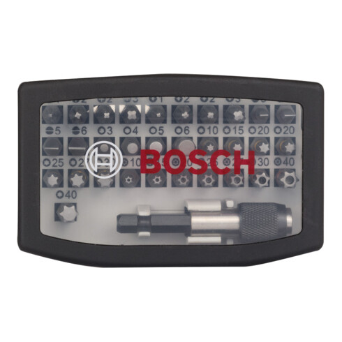Jeu d'embouts de vissage extra-rigides Professional Bosch, 32 pièces