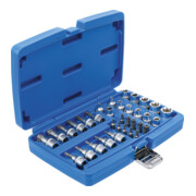 Jeu d'embouts et de clés à douille 10 mm (3/8") profil E / profil T (pour TX) 34 pièces Kraftmann-2