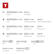 Jeu d'embouts Torsion STIER pour visseuses sans fil, 42 pièces