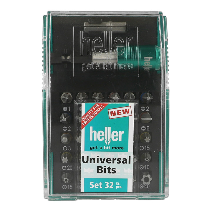 Jeu d'embouts universel Heller 32 pces Torx/Imbus/PZ/PH