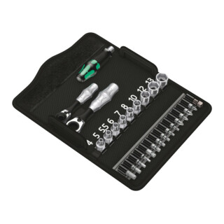 Jeu d'embouts WERA avec manche universel et douilles 27 pcs
