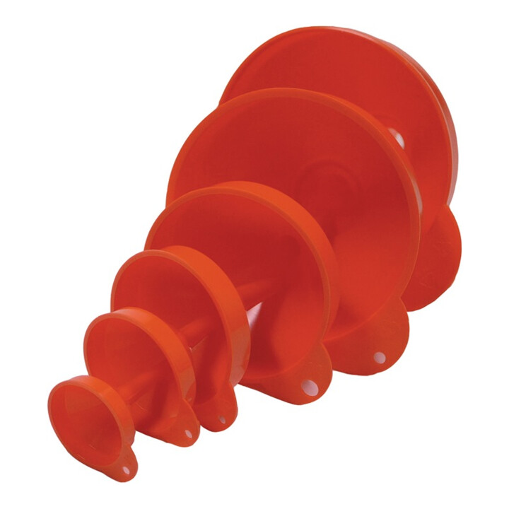 Jeu d'entonnoirs 50, 70, 90, 115, 150, 160 mm PEHD