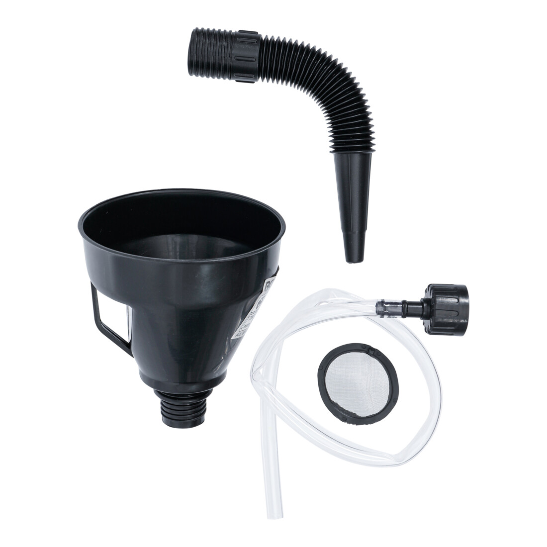 Jeu d’entonnoirs de remplissage d’huile BGS avec buse et tuyau flexibles, Ø 135 mm, 3 pièces