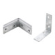 Jeu d'équerre pour chaise 60 x 60 x 20 mm 8 pièces BGS Do it yourself-2
