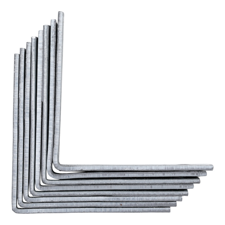 Jeu d'équerre pour chaise 60 x 60 x 20 mm 8 pièces BGS Do it yourself