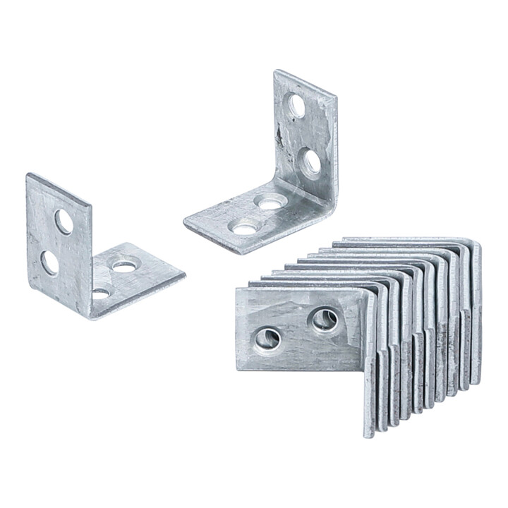 Jeu d'équerres pour chaise 25 x 25 x 15 mm 12 pièces BGS Do it yourself