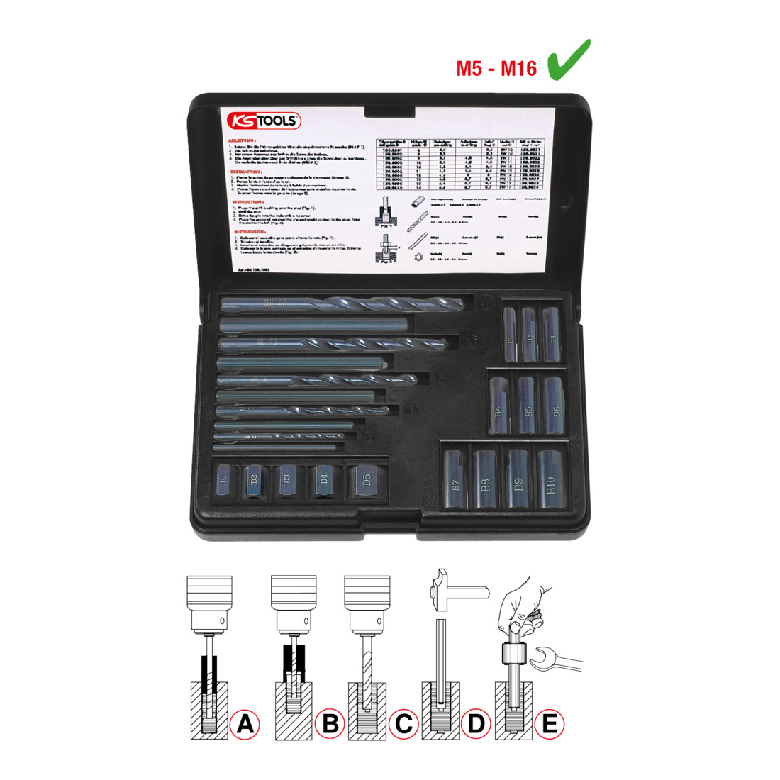Jeu d'extracteurs, 25 pcs.