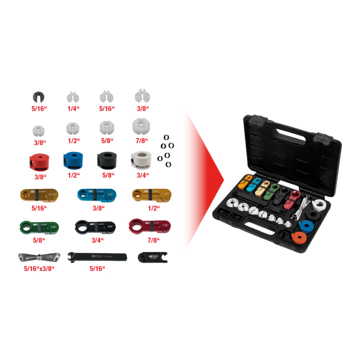 Jeu d'extracteurs de cosses, 22 pcs