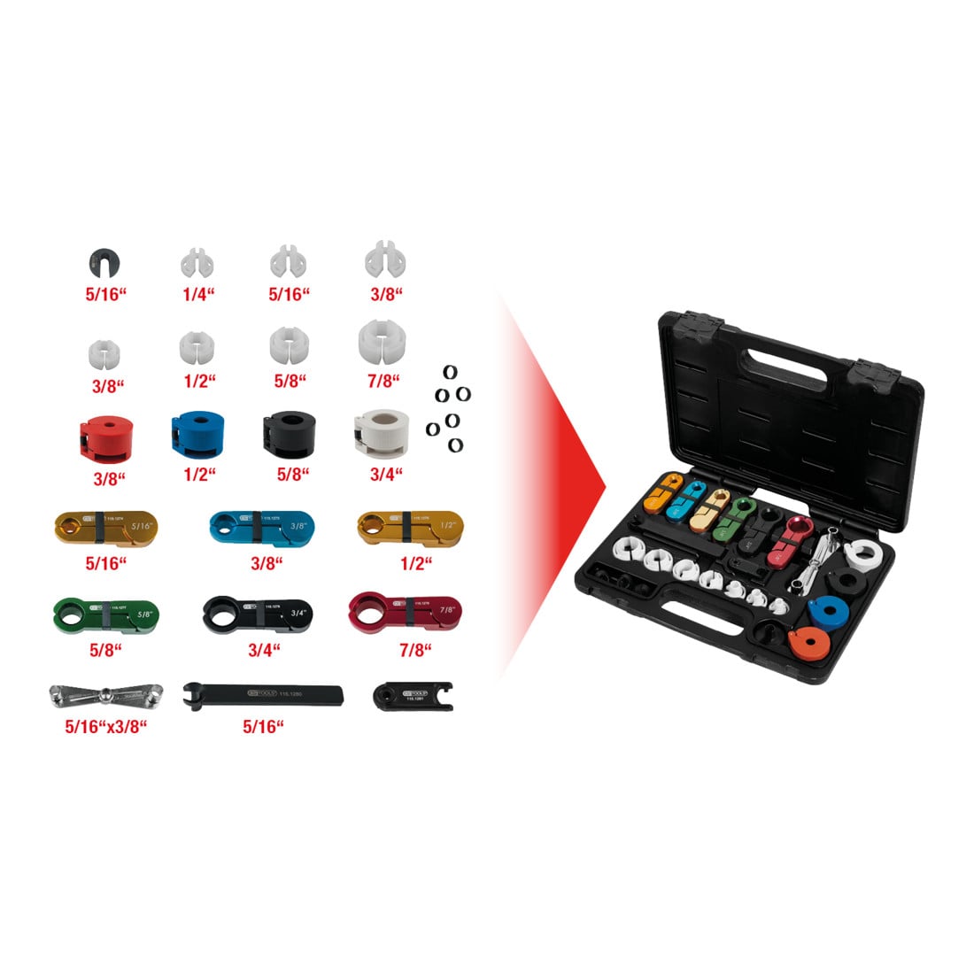 Jeu d'extracteurs de cosses, 22 pcs