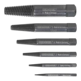 Jeu d'extracteurs de goujons 6 pièces M3-M24