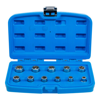 Jeu d’extracteurs de vis et écrous 10 mm (3/8") métriques 11 pièces BGS