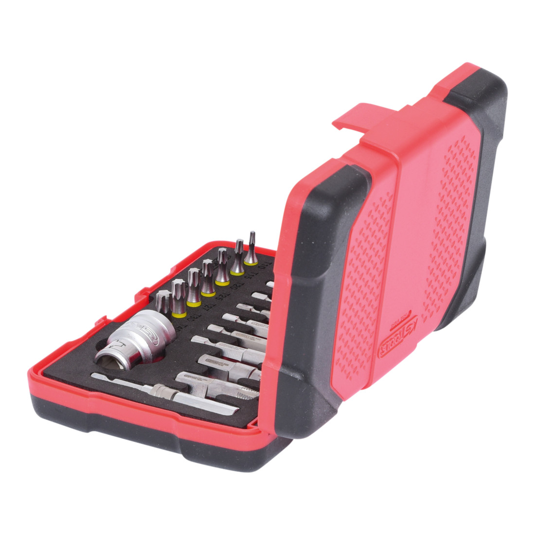 Jeu d'extracteurs de vis TX 1/4" + 10 mm, 18 pcs.