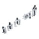 Jeu d’extracteurs/outils pour rotules 5 pièces BGS Do it yourself