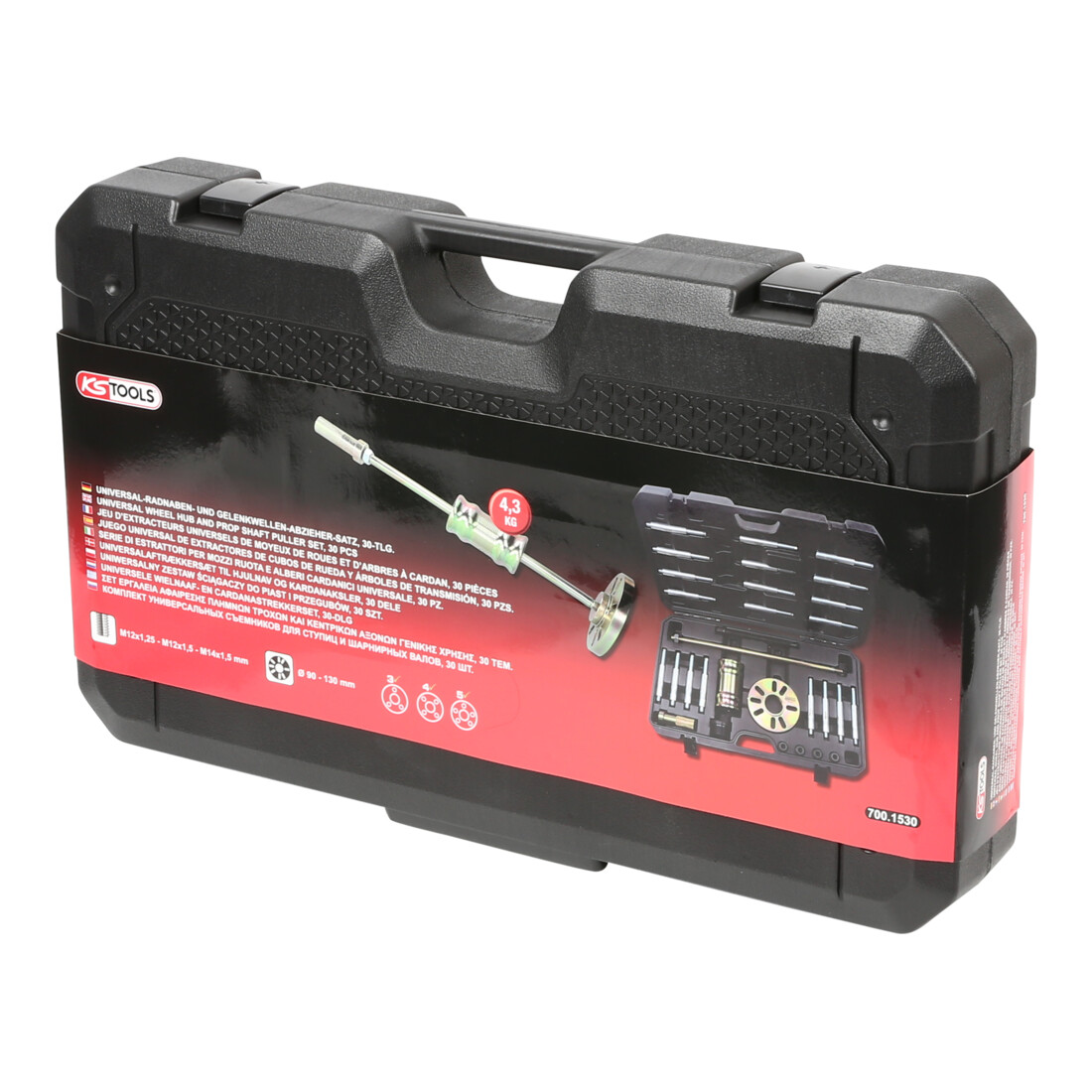 Jeu d’extracteurs universels de moyeux de roues et d’arbres à cardan KS Tools, 30 pcs