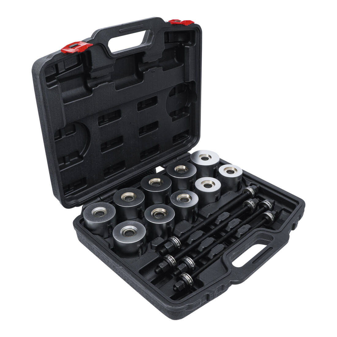 Jeu d'extraction de roulements et de silenblocs avec 4 vis 24 pièces BGS Do it yourself