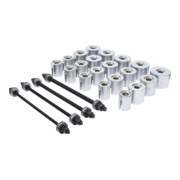 Jeu d'extraction de roulements et de silenblocs avec 4 vis 24 pièces BGS Do it yourself-4