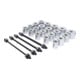 Jeu d'extraction de roulements et de silenblocs avec 4 vis 24 pièces BGS Do it yourself