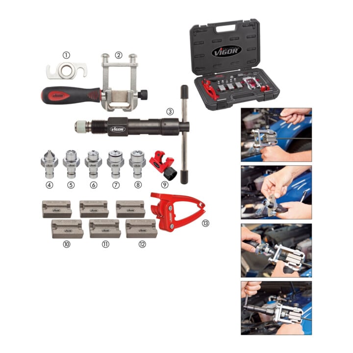 Jeu d'outils à collets V1728 0 13 VIGOR
