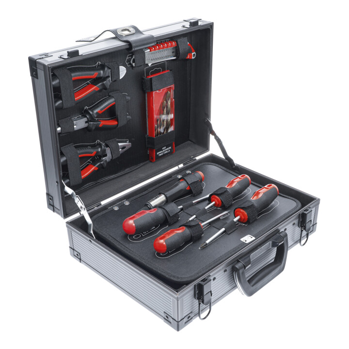 Jeu d’outils dans malette aluminium 66 pièces BGS