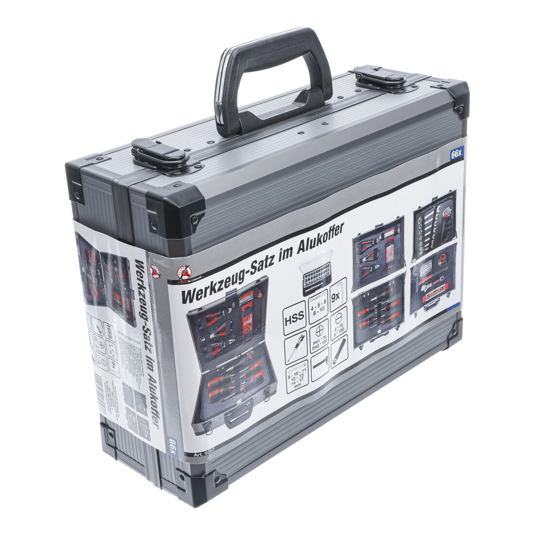 Jeu d’outils dans malette aluminium 66 pièces BGS