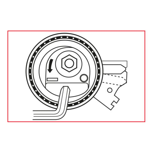 Jeu d'outils de réglage moteur pour PSA, 8 pcs.