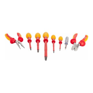 Jeu d'outils pour électricien 1802VDE/8 profil fendu, profil fendu transversal PH HAZET