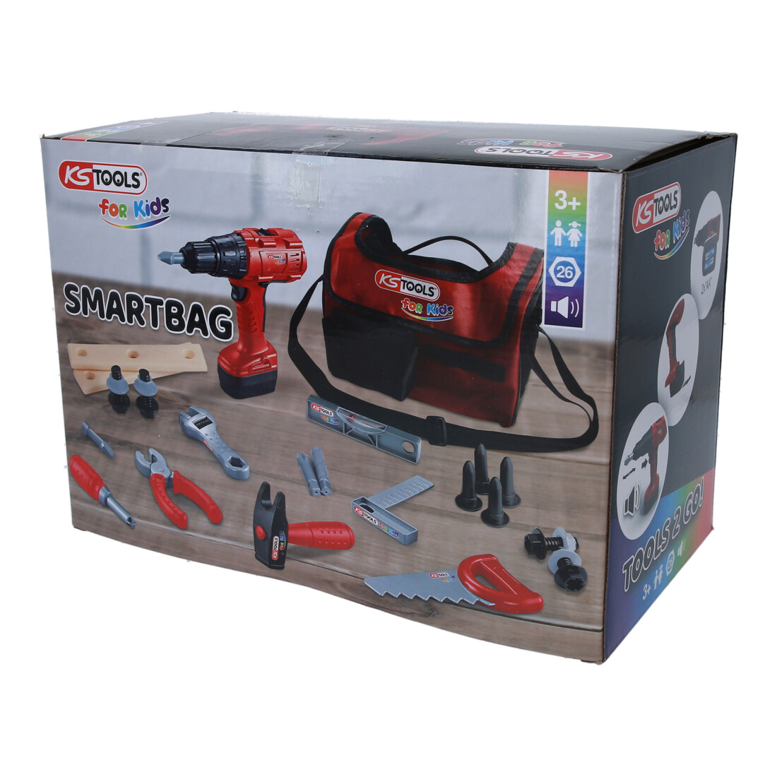 Jeu d’outils pour enfants avec sac SMARTBAG, 26 pcs KS Tools