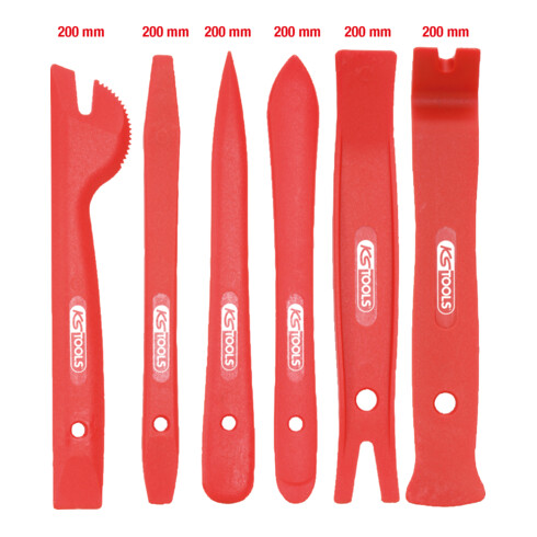 Jeu d'outils pour le démontage de garnitures de portières, 6 pcs.