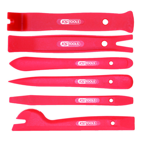 Jeu d'outils pour le démontage de garnitures de portières, 6 pcs.