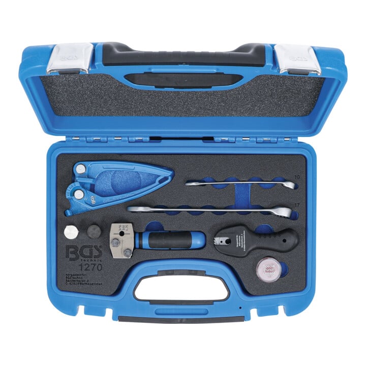 Jeu d’outils pour sertir, cintrer et séparer pour conduites de freins de 4,75 mm (3/16”) BGS