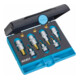 Jeu d’outils TX 1557/10 ∙ Carré creux 6,3 mm (1/4 pouce), Carré creux 10 mm (3/8 pouce), Carré creux 12,5 mm (1/2 pouce) ∙ Profil TX intérieur ∙ Nombre d'outils : 10 HAZET-1