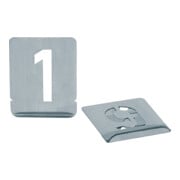 Jeu patrons de marquage H.de police 70mm 0-9 majuscules en tôle de zinc TURNUS-1