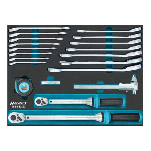 Jeu universel Hazet 163-533/20, nombre d'outils : 20
