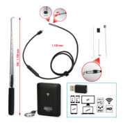 Jeu vidéoscope wifi KS Tools avec sonde de caméra frontale diamètre 5,5 mm 0° HD, 7 pièces-1