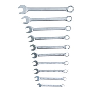 Jeux de clés mixtes coudées, 10 pcs. 8-22mm