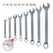 Jeux de clés mixtes coudées, 8 pcs. 8-22 mm-2