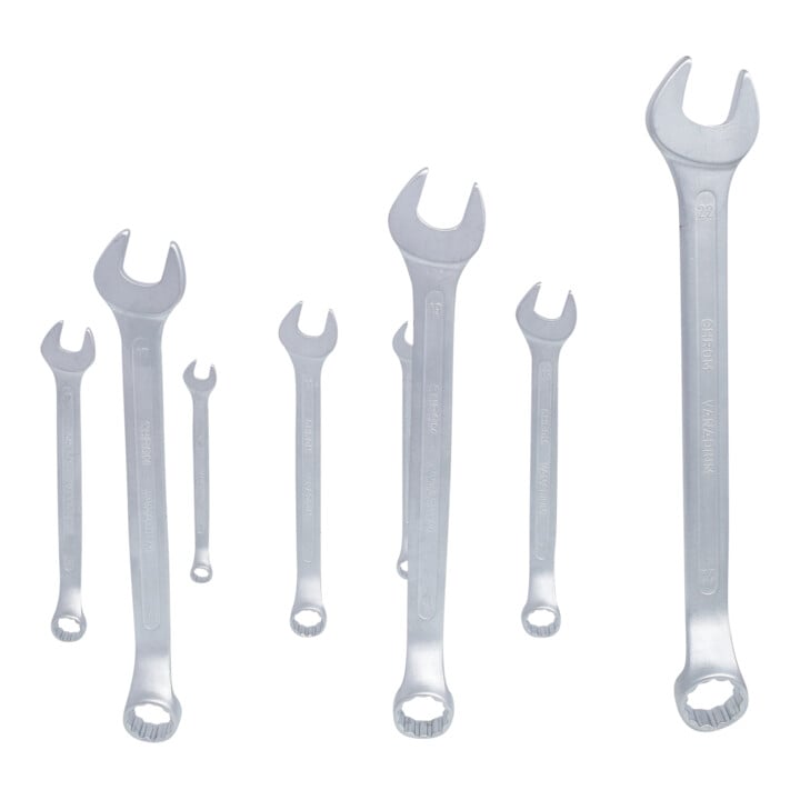 Jeux de clés mixtes coudées, 8 pcs. 8-22 mm