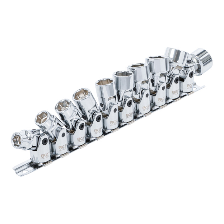 Jeux de douilles articulées 10 mm (3/8") 10 - 19 mm 10 pièces BGS