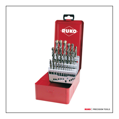 Jeux de forets DIN 338 type N HSS-G TC taillés meulés coffret métallique