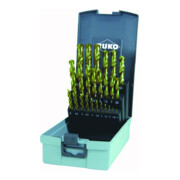 Jeux de forets DIN 338 type N HSS G TiN taillés meulés en cassette ABS