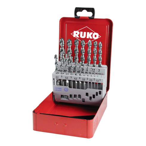 Jeux de forets DIN 338 type TL 3000 HSS taillés meulés coffret métallique