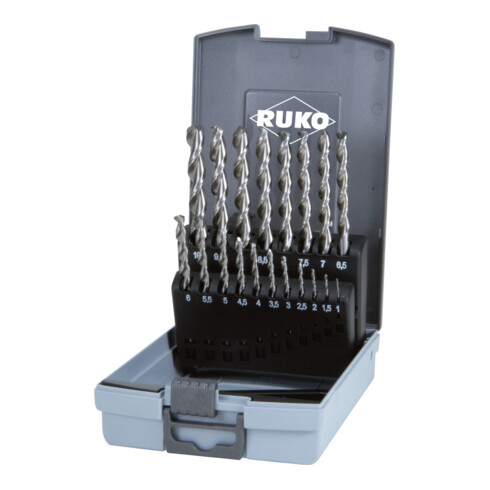 Jeux de forets DIN 338 type TL 3000 HSS taillés meulés en cassette ABS
