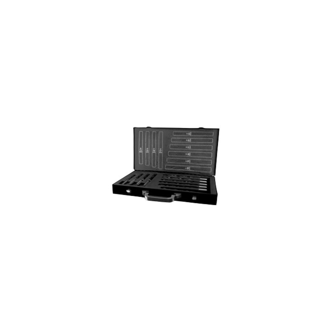 Jeux de forets DIN 345 HSS en cassette acier